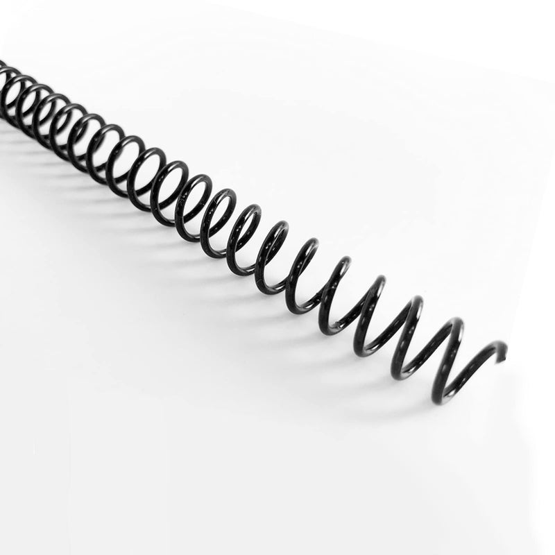 TOTiyea 100 Pack Plastic Spiral Binding Coils,10mm(3/8"") Binding Spirals,75 Sheet Capacity,4:1 Pitch, Black - Image 1